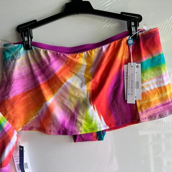 NWT $158 BLEU BY ROD BEATTIE WOMEN'S SWIMSUIT 2 pc tankini skirt set UNDERWIRE - Picture 3 of 7